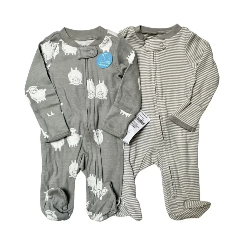 NWT Carter's Footie PJ Bundle Size NB